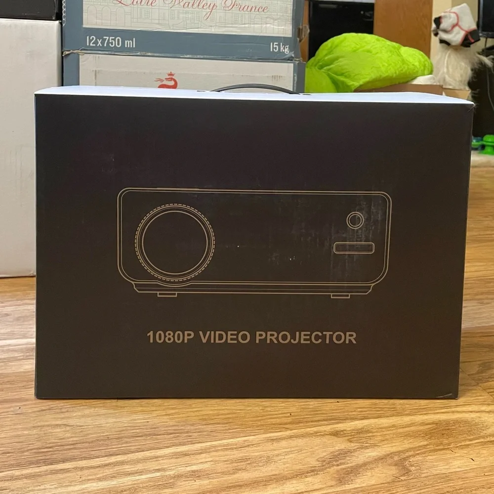 Upgraded Tkisko Mini Projector 1080P WiFi Movie Wireless Portable Projector